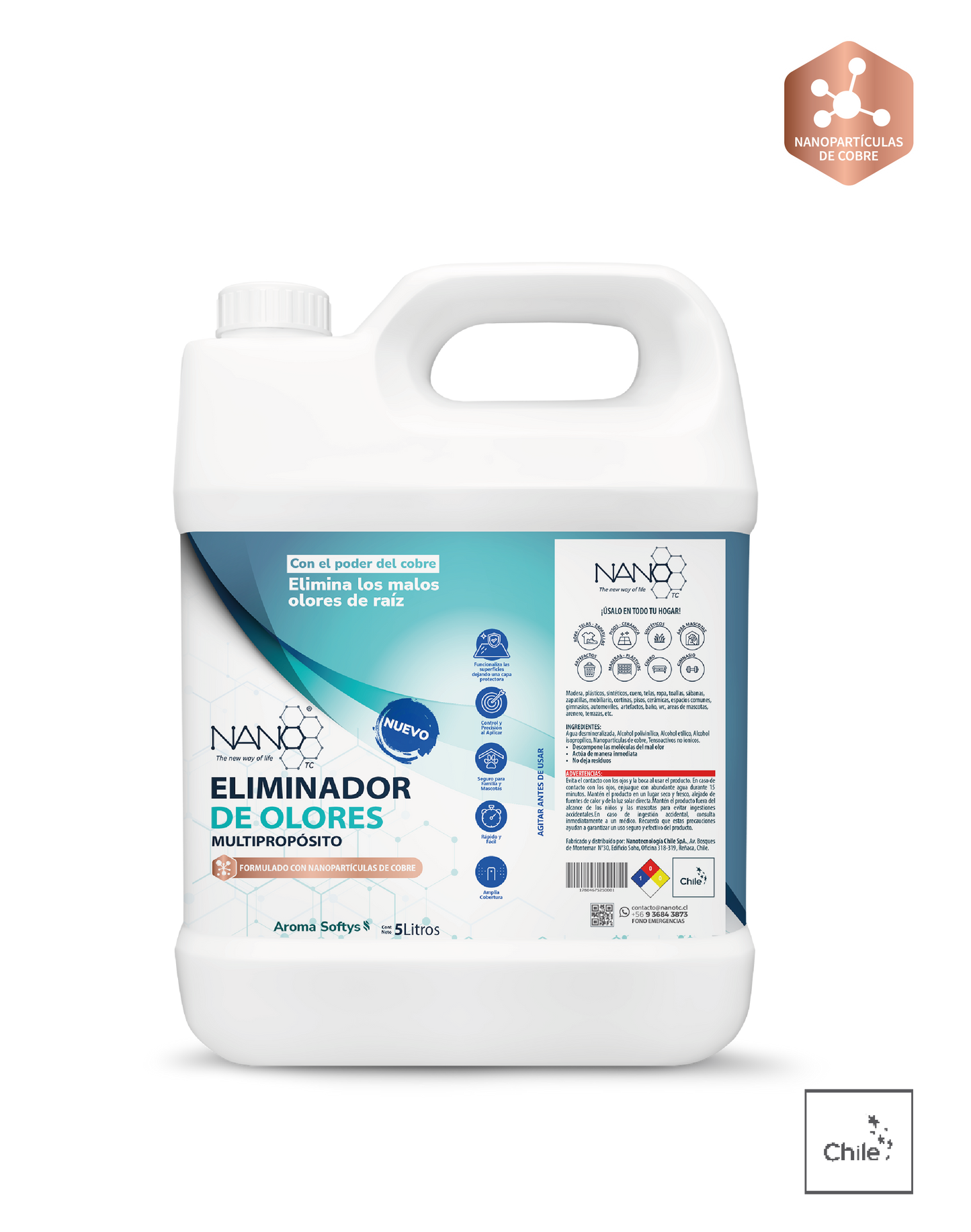 Multi-Surface Odor Eliminator by NanoTC