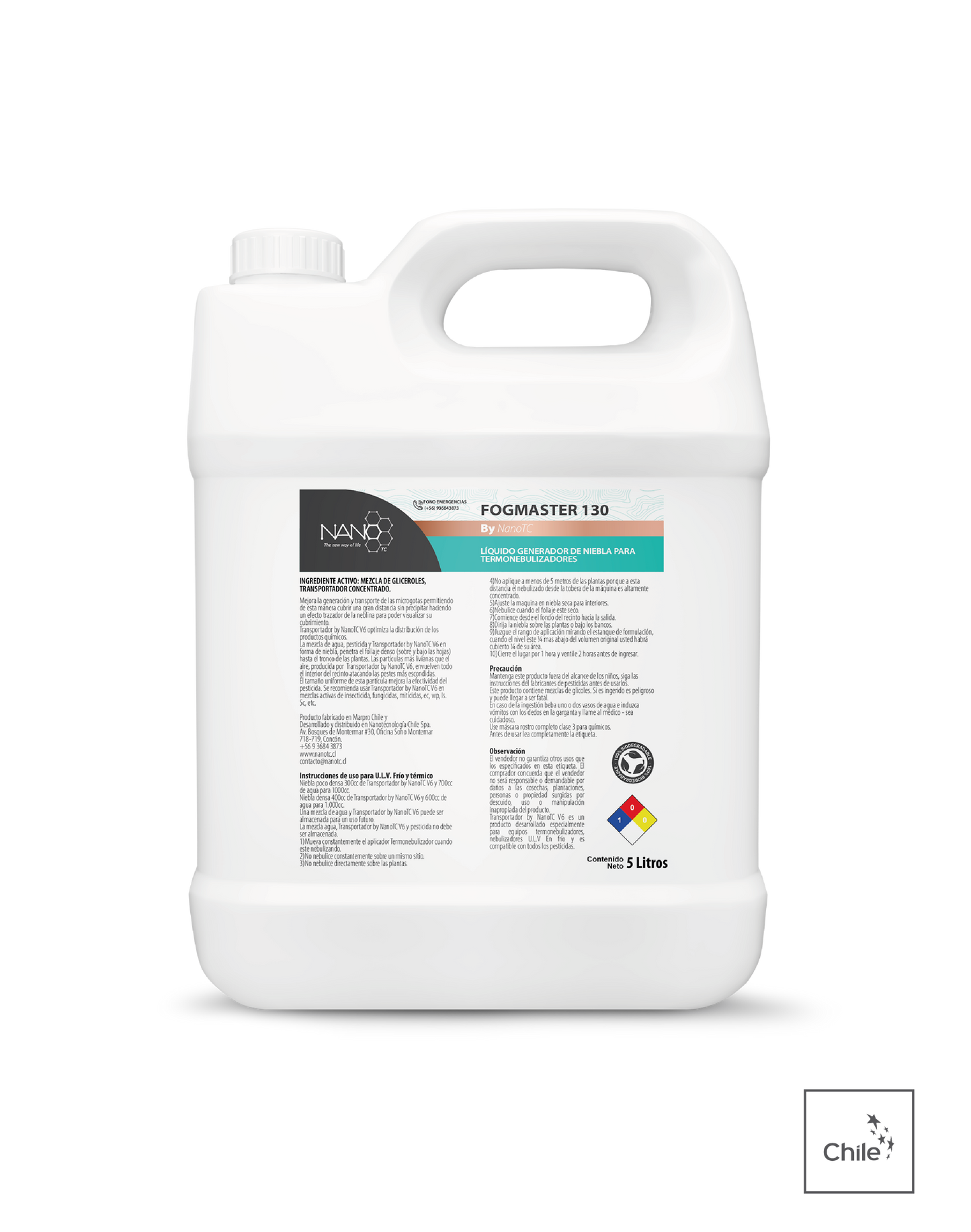 Fog Master 130 – Líquido generador de niebla para termonebulizadores